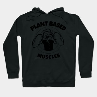 Powered by Plants Based Muscles Vegan Diet Hoodie